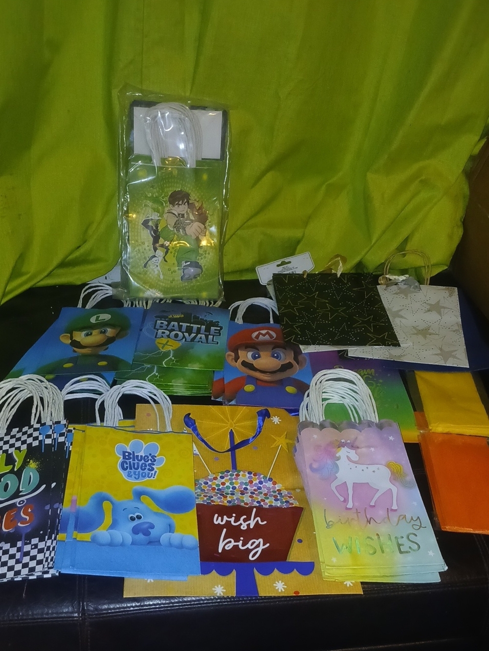 Assorted Party Kids Gift Bags - Multicolor